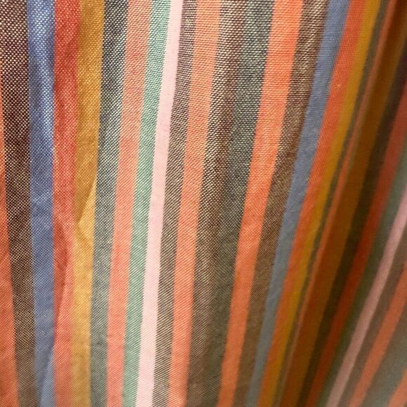 Madewell Rainbow Stripe Cotton Sundress Sz L, Boho, Cottagecore - Picture 7 of 15